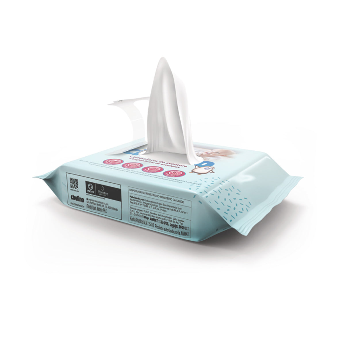 Dermo-sensitive Babyfeuchttücher Chelino 20 Stück