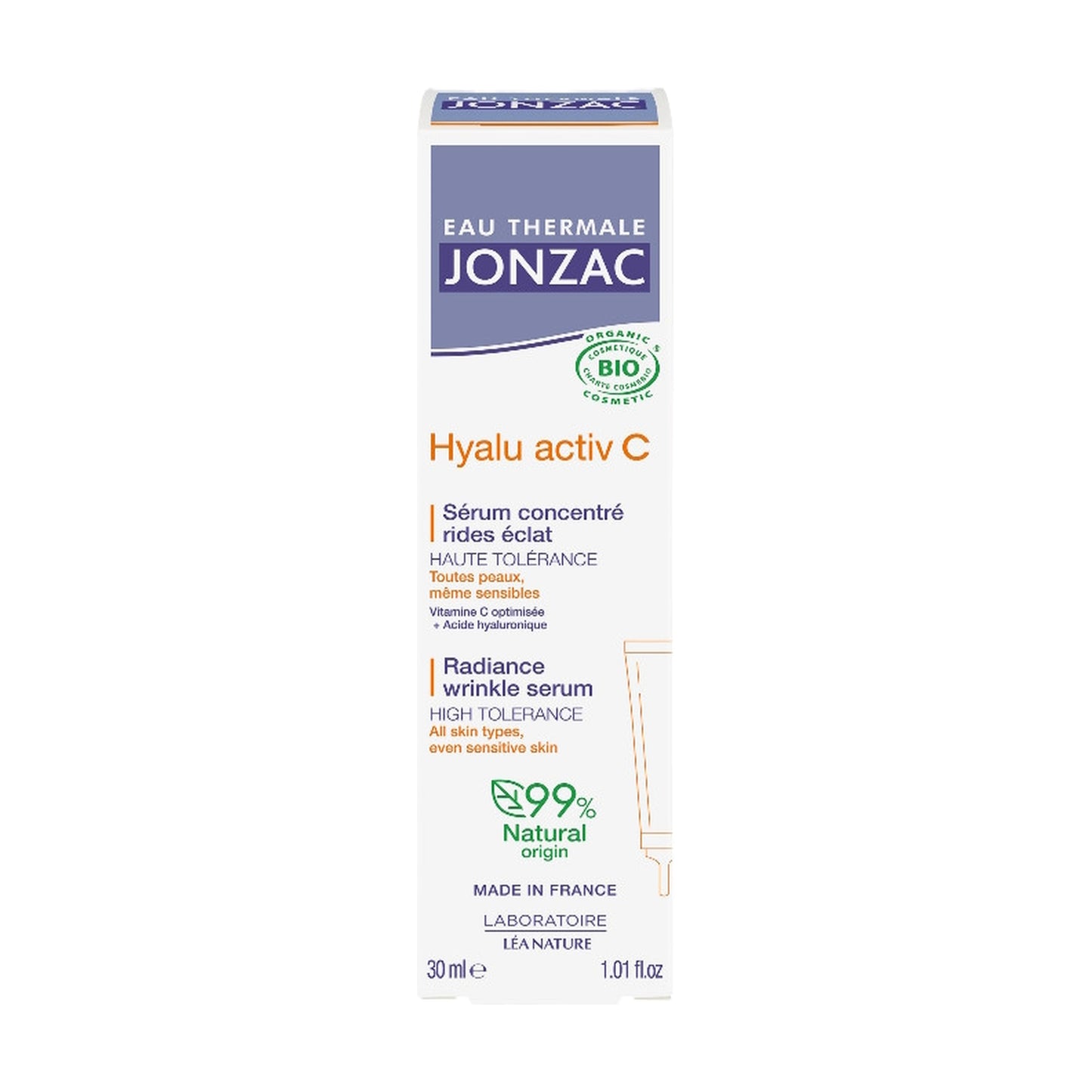 Sérum à l'acide hyaluronique + vitamine C Eau Thermale JONZAC 30 ml