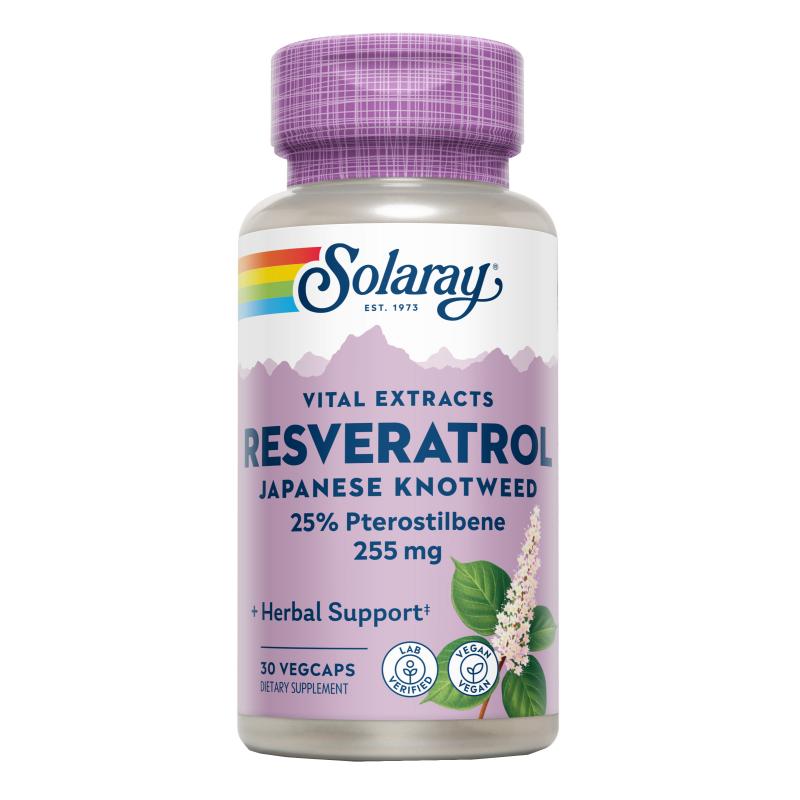 Super Resweratrol 250 mg Solaray, 30 kapsułek