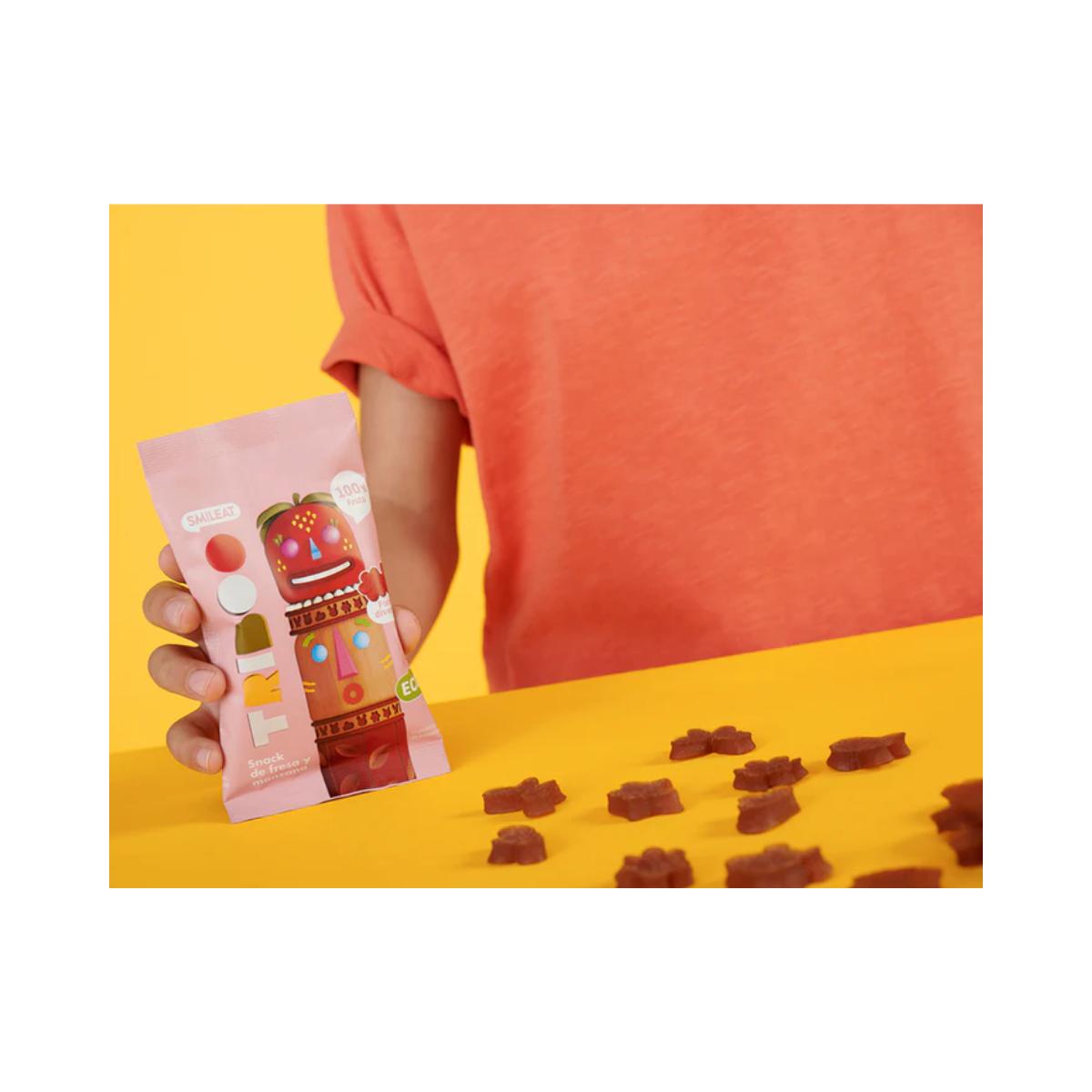 Pack 15x Snack fraise et pomme ECO 25 g, Triboo