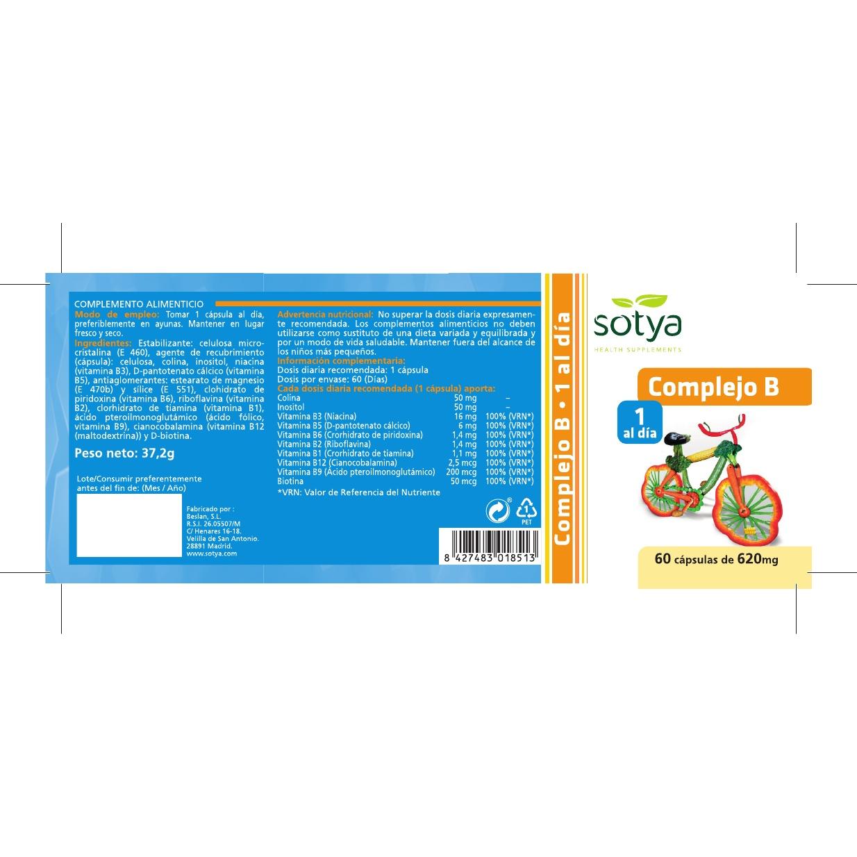 Vitamina B Complex Sotya 60 capsule