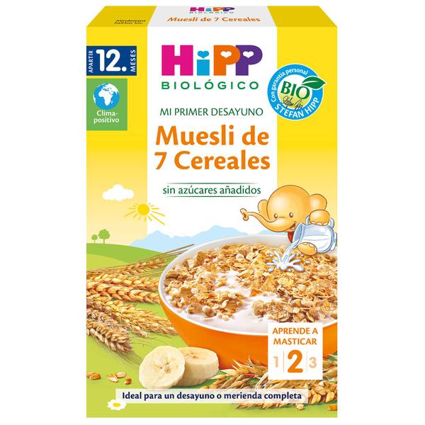 Müsli för barn med 7 ekologiska spannmål +12 månader HiPP 200 g