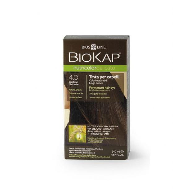 Tinta castano naturale Delicato Dye 4.00 Biokap 140 ml
