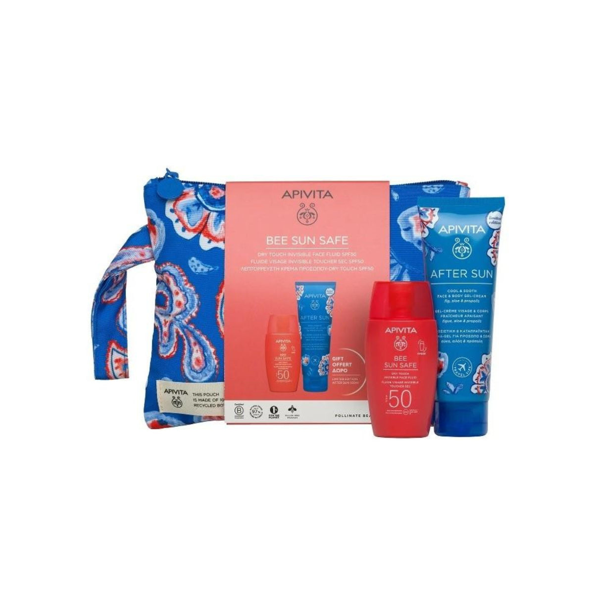 Unsichtbares Gesichtsfluid mit trockenem Finish SPF50 + GRATIS Express Beauty und Gesichtsreiniger