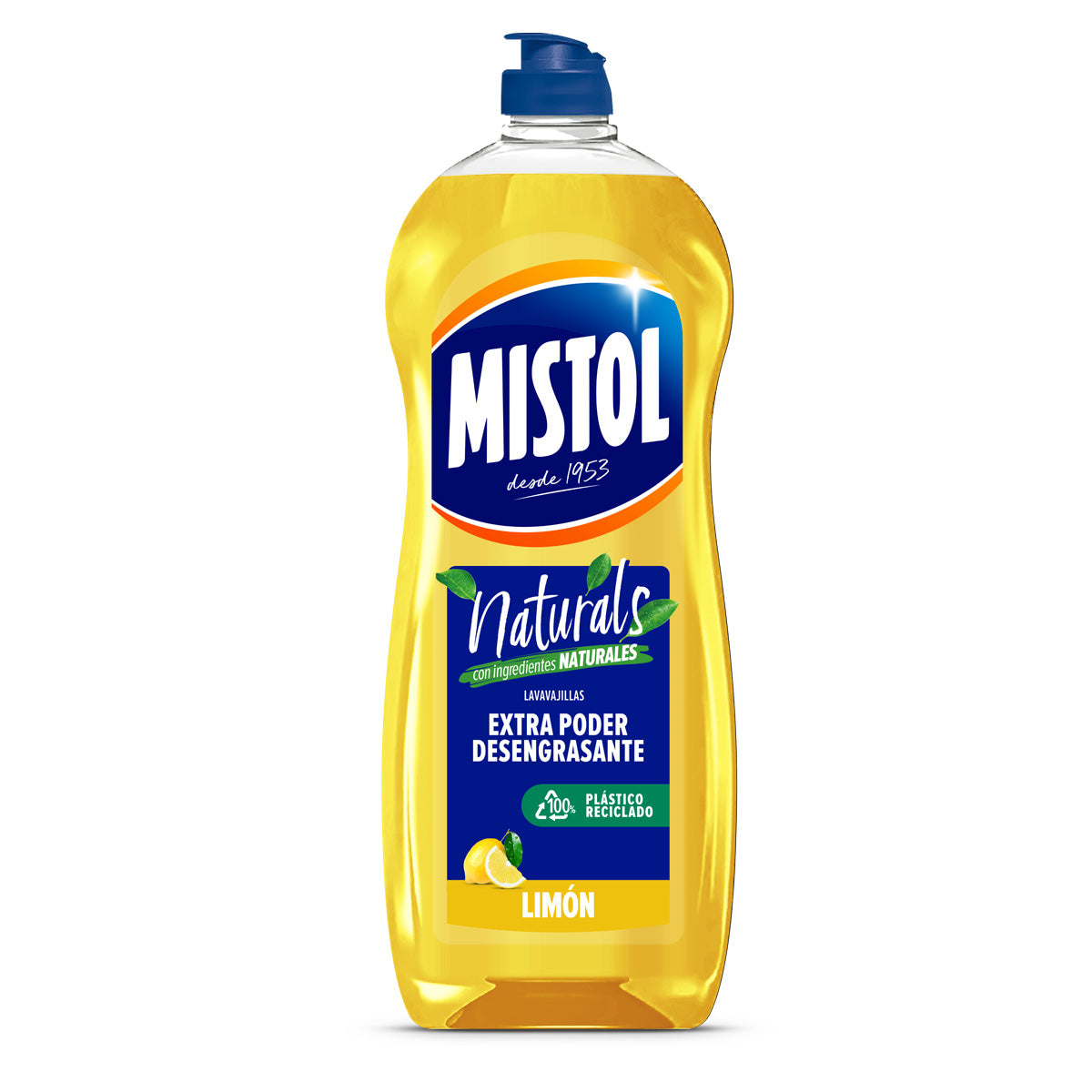 Mistol Naturals Extra Power Konzentriertes Zitronen-Handspülmittel 650 ml