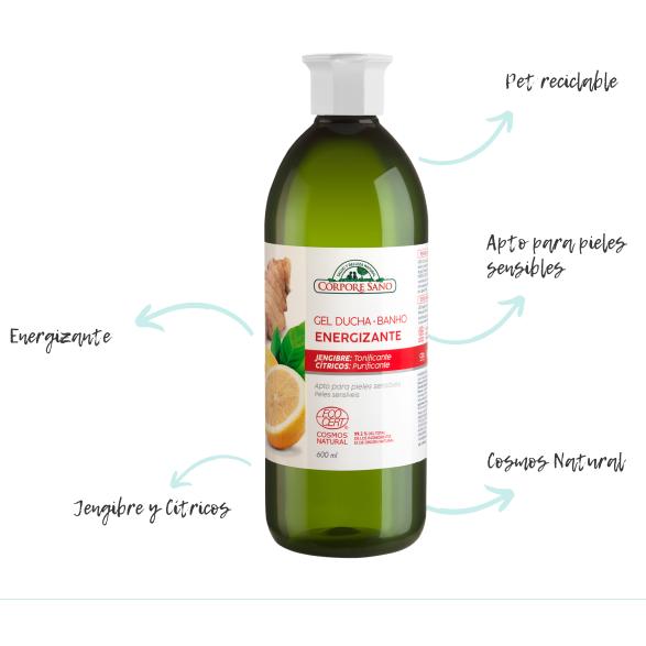 Energigivande duschgel 600 ml Corpore