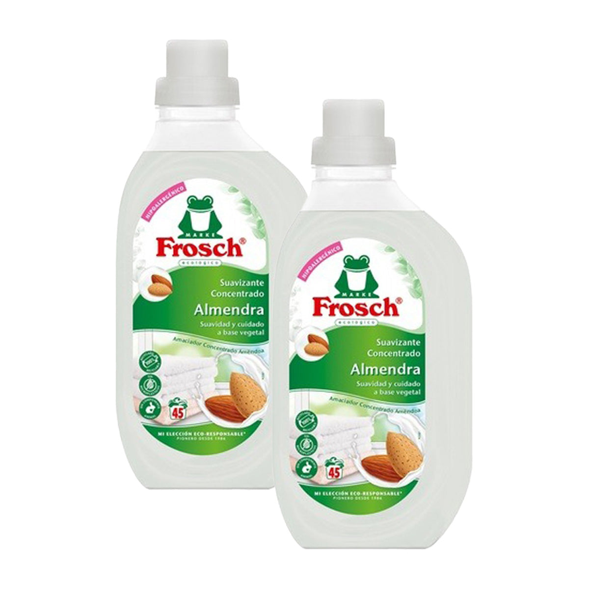 Confezione da 2 ammorbidenti Frosch alle mandorle 900 ml
