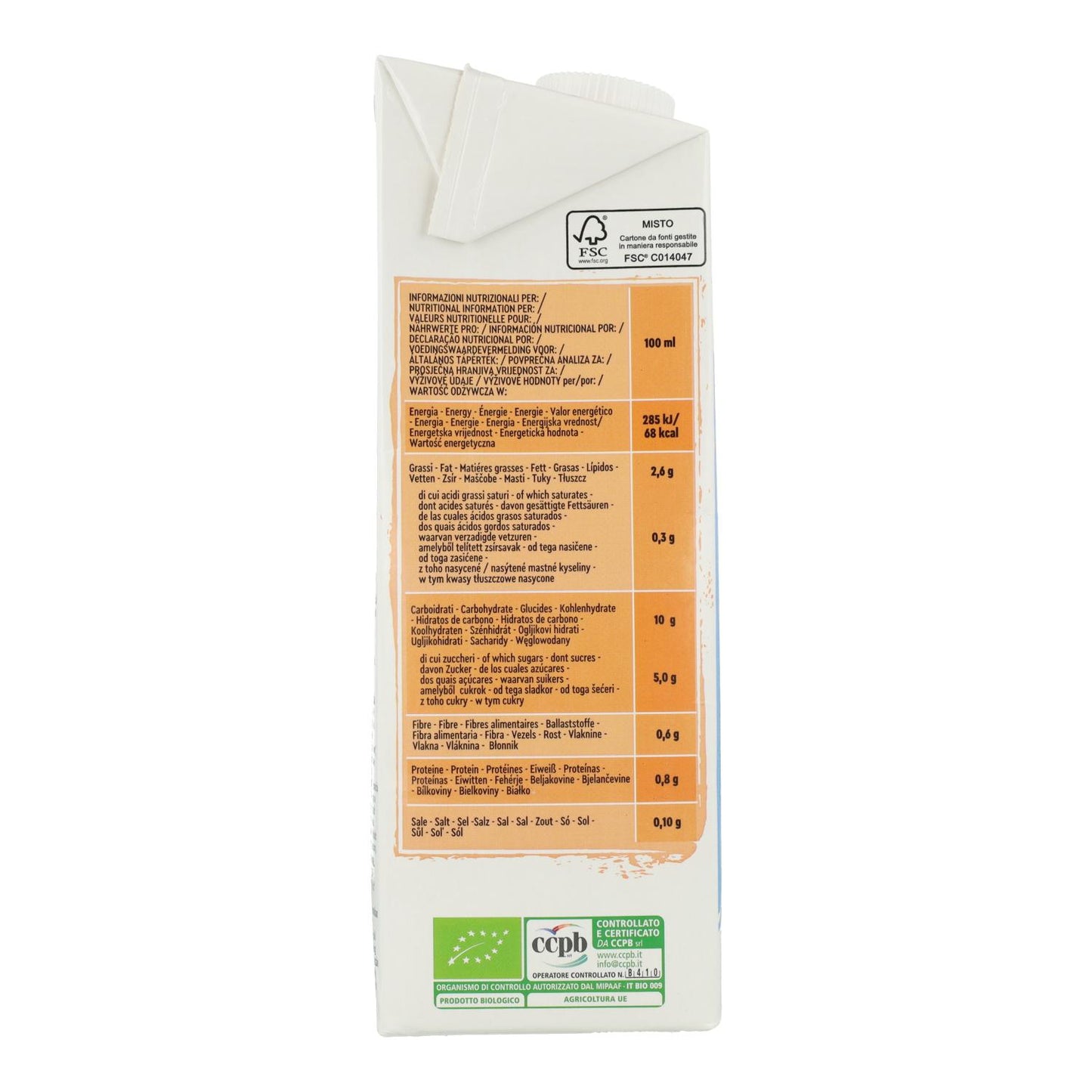 Boisson au riz et aux noisettes Vitariz 1 L