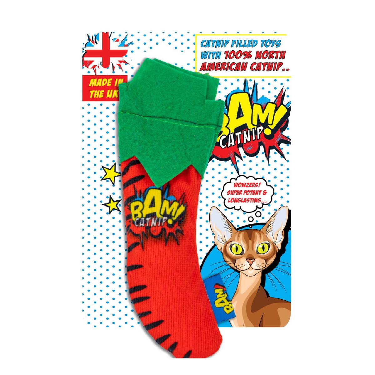Giocattolo per gatti Pepper con catnip BAM!