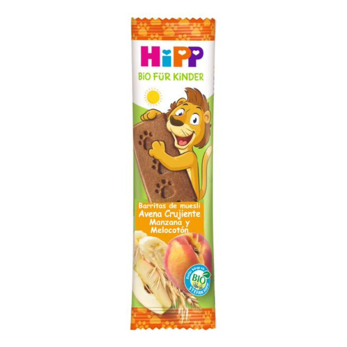 Hipp Children's Muesli Bar with Crunchy Oats, Apple and Peach 3 x 20 g