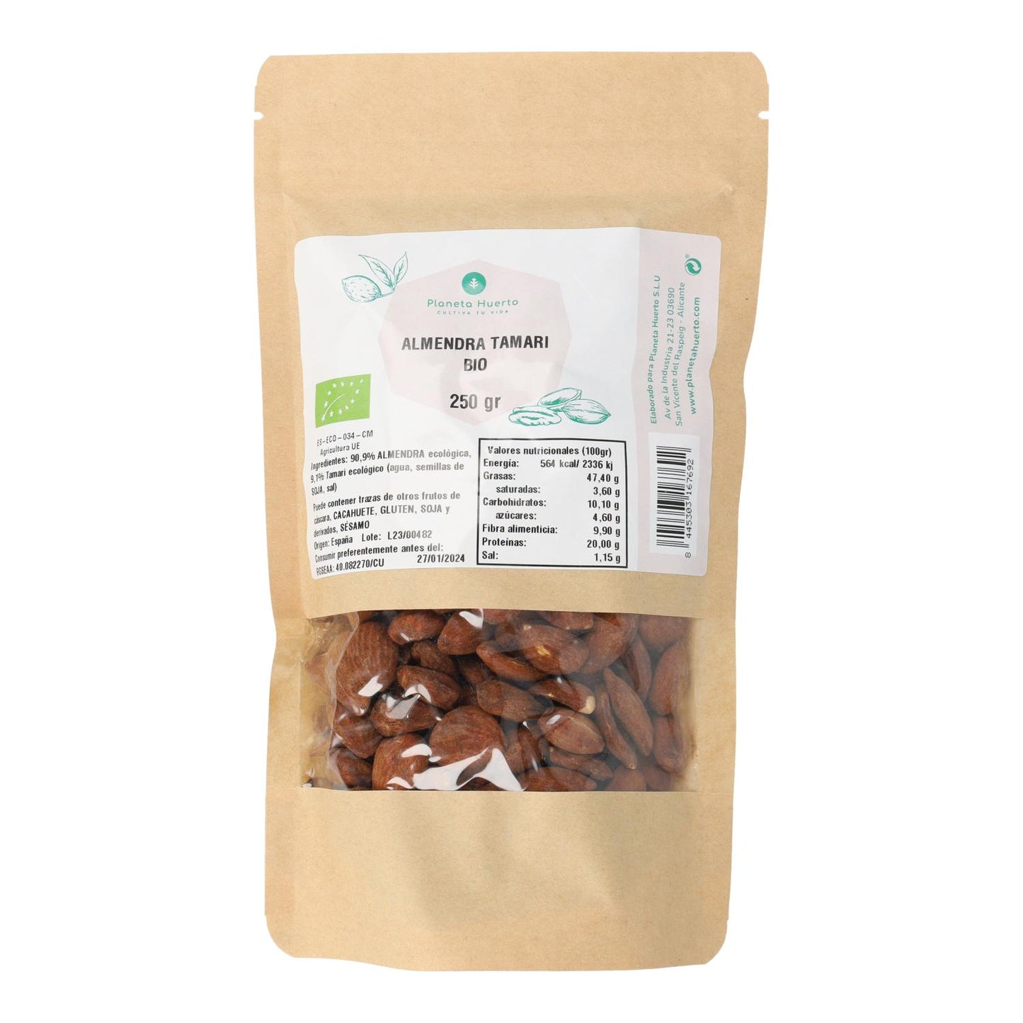 Tamari alle mandorle ECO Planeta Huerto 250 g