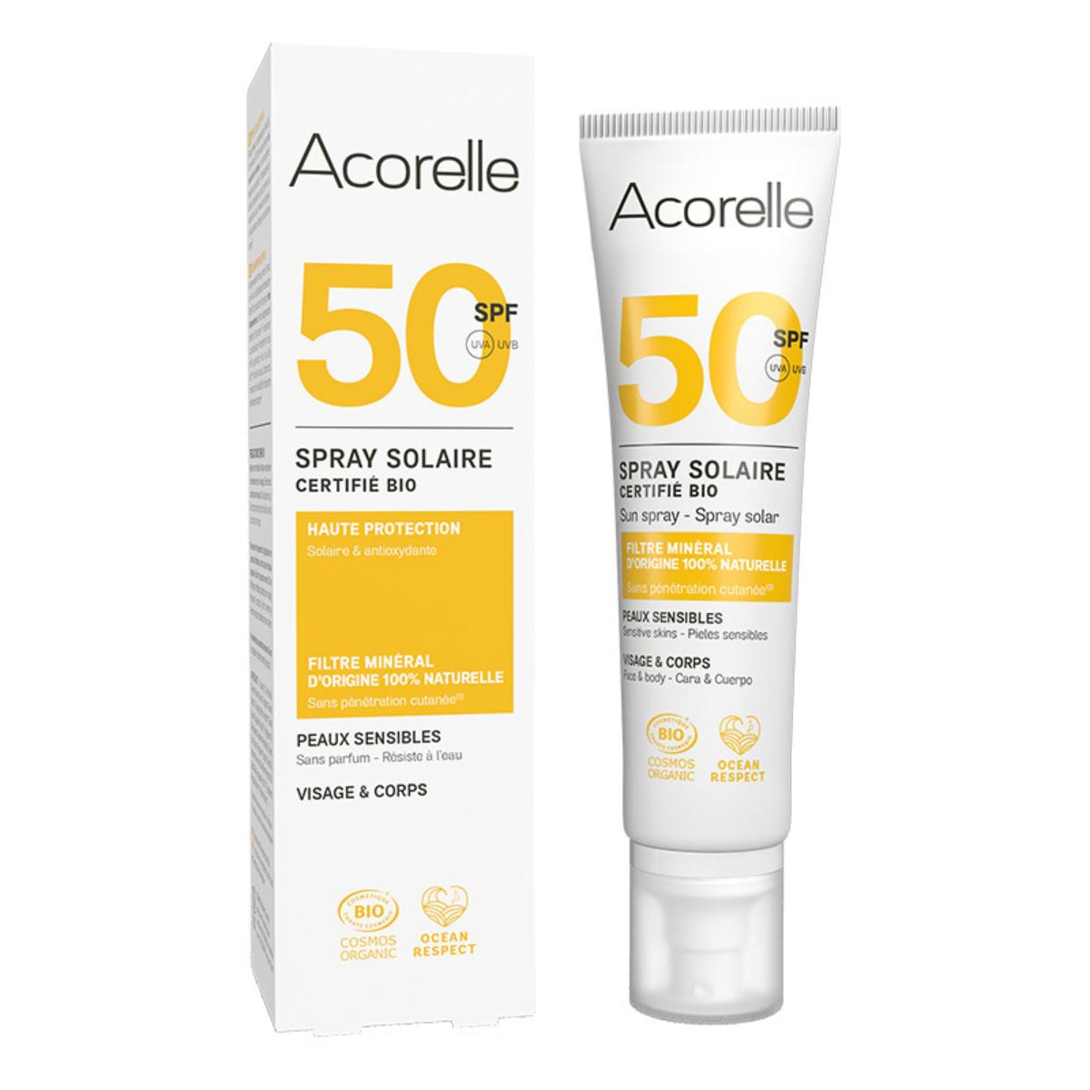 Sonnenspray für den Körper LSF 50 Acorelle 100 ml