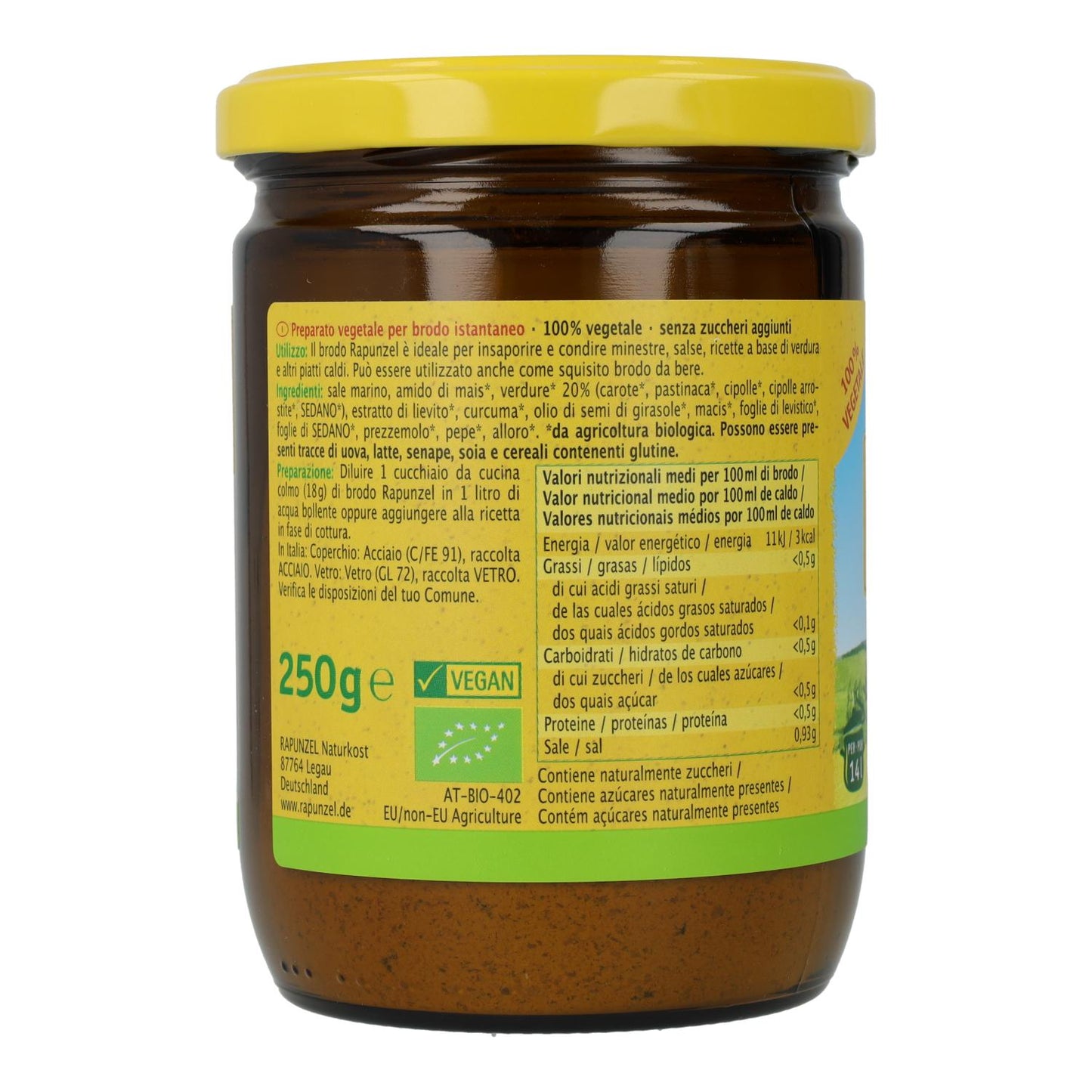Brodo vegetale Rapunzel, 250 g
