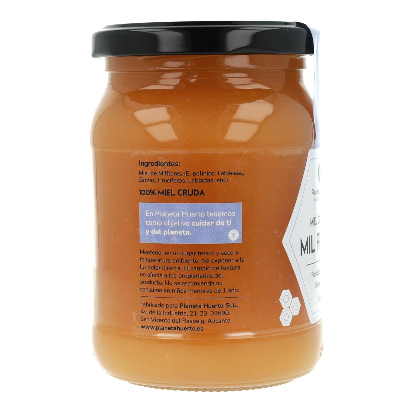Duizend Bloemen Rauwe Honing Planeta Huerto 500 g