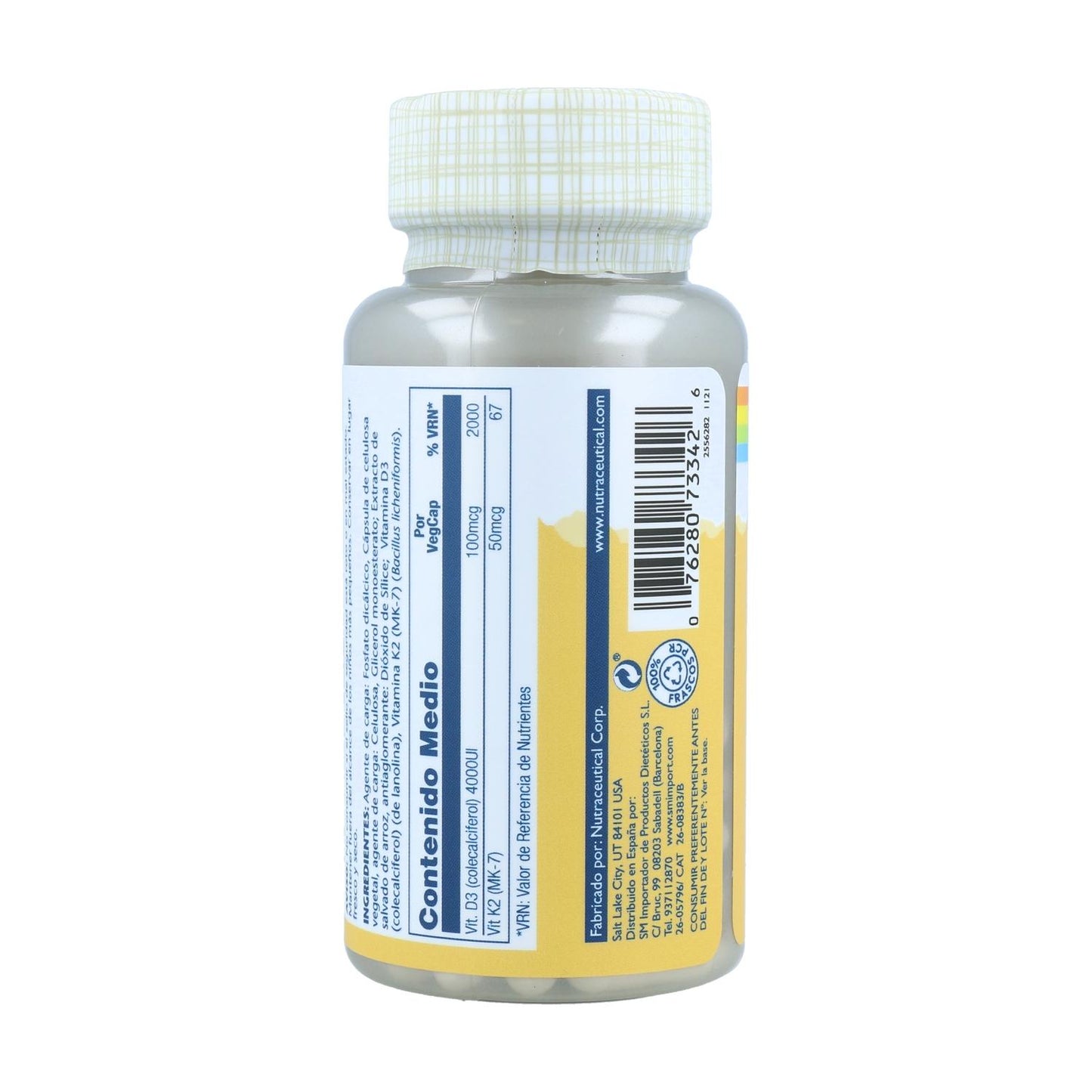 Solaray Vitamin D3-K2 60 capsules