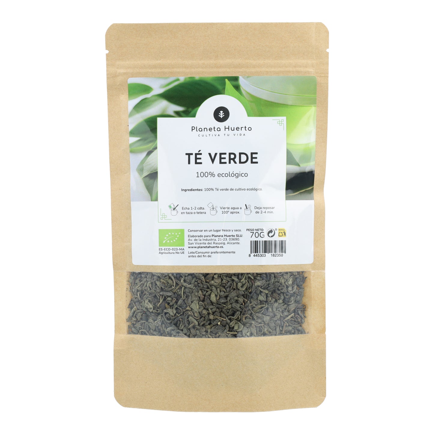 Grüner Tee Schießpulver ECO Planeta Huerto 70g