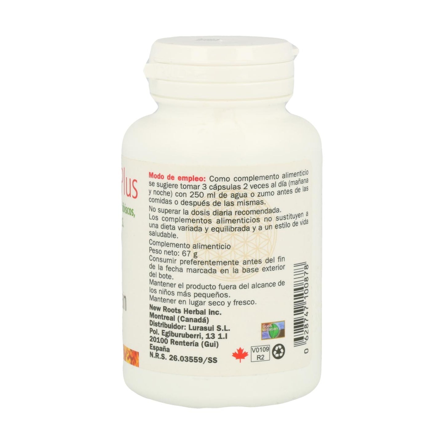 Psyllium Plus 550 mg 100 gélules Sura Vitasan