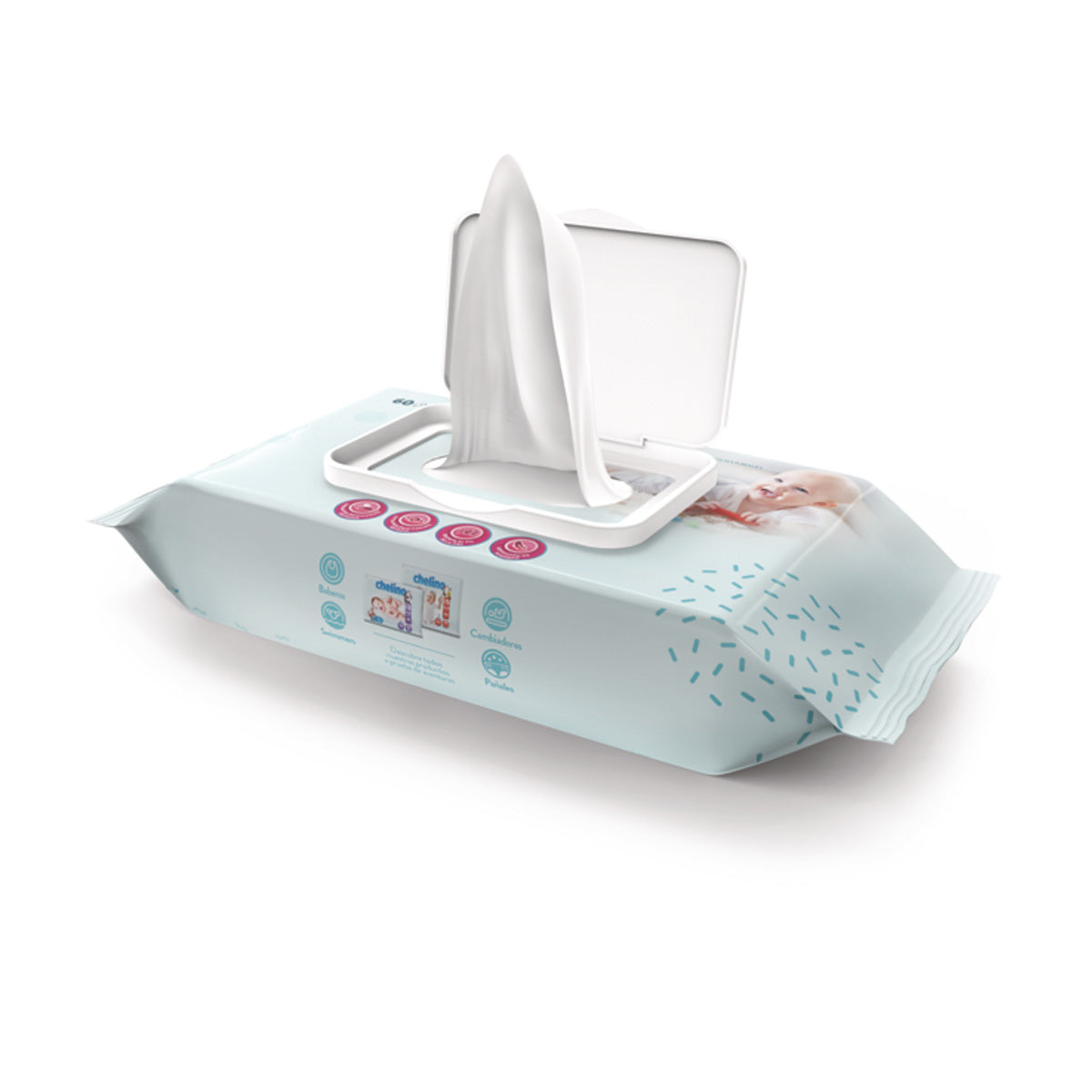 Chusteczki dla dzieci dermo sensitive Chelino 60 sztuk