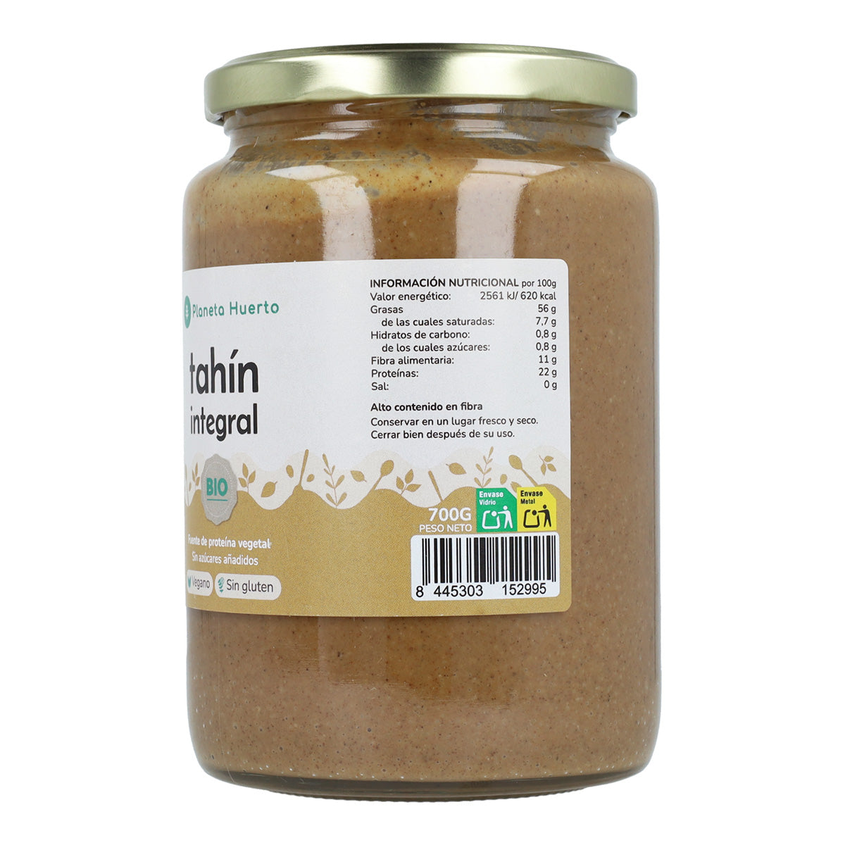 Förpackning 3x Fullkornstahin ECO Planeta Huerto 700 g