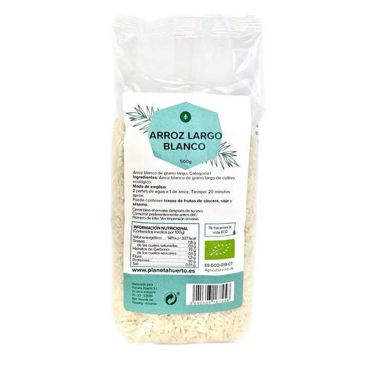 Vitt långt vitt ris ECO Planeta Huerto 500 g