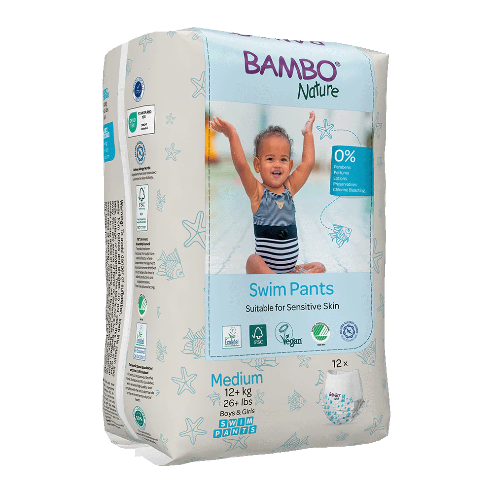 Bambo Nature Water Pants Nappies Size M (+ 12 kg) Bambo Nature 12 units