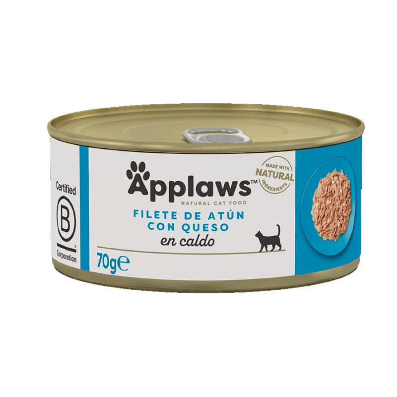 Applaws Cat Boîte Thon au fromage 70 g Nourriture humide pour chats naturelle sans céréales