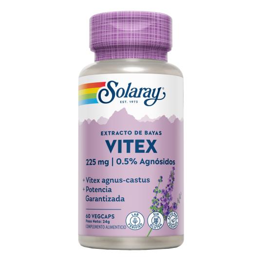 Vitex (chaste tree) Solaray 60 kapsułek wegetariańskich – bezglutenowe. Odpowiednie dla wegan.