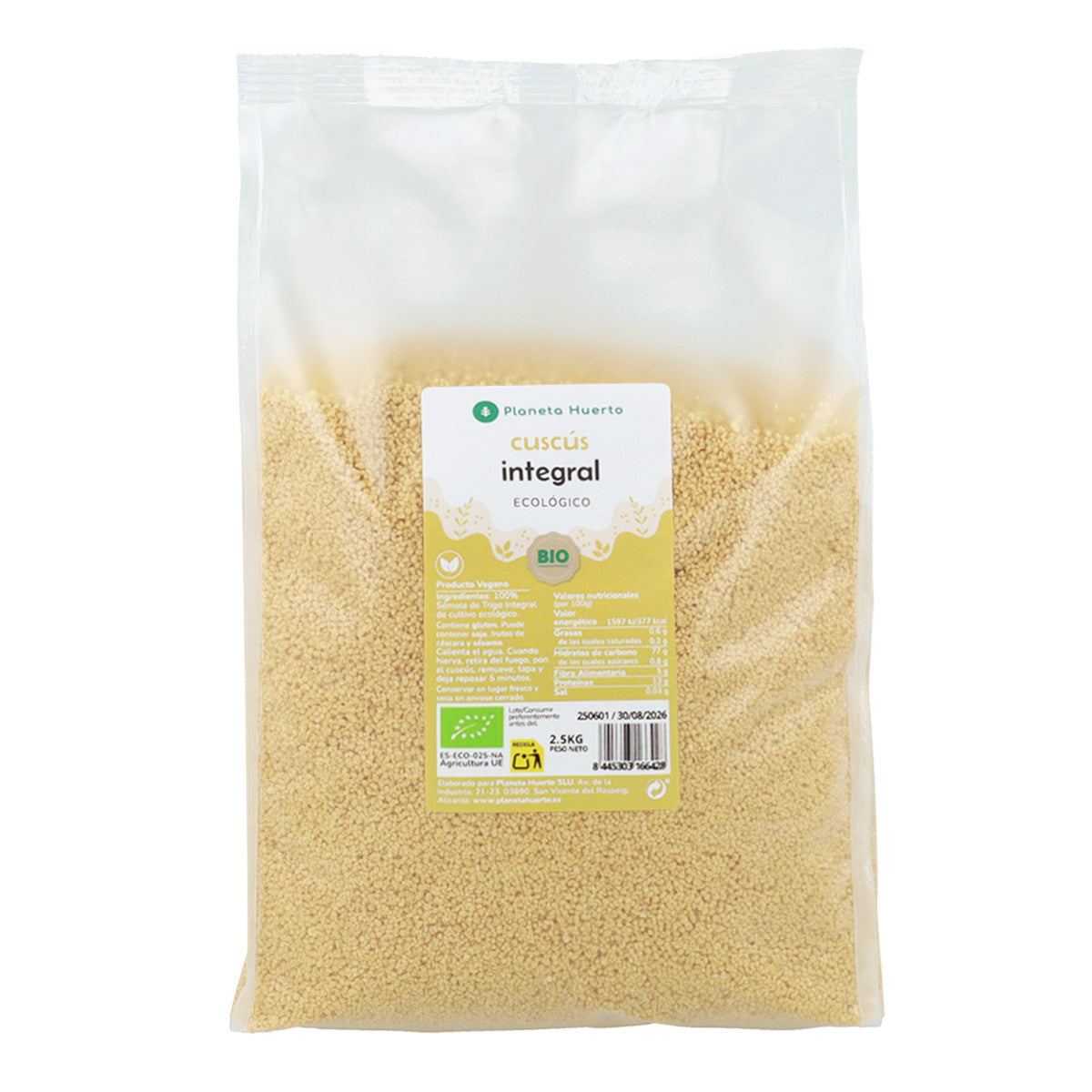Vollkorn Couscous ECO Planeta Huerto 2,5 kg