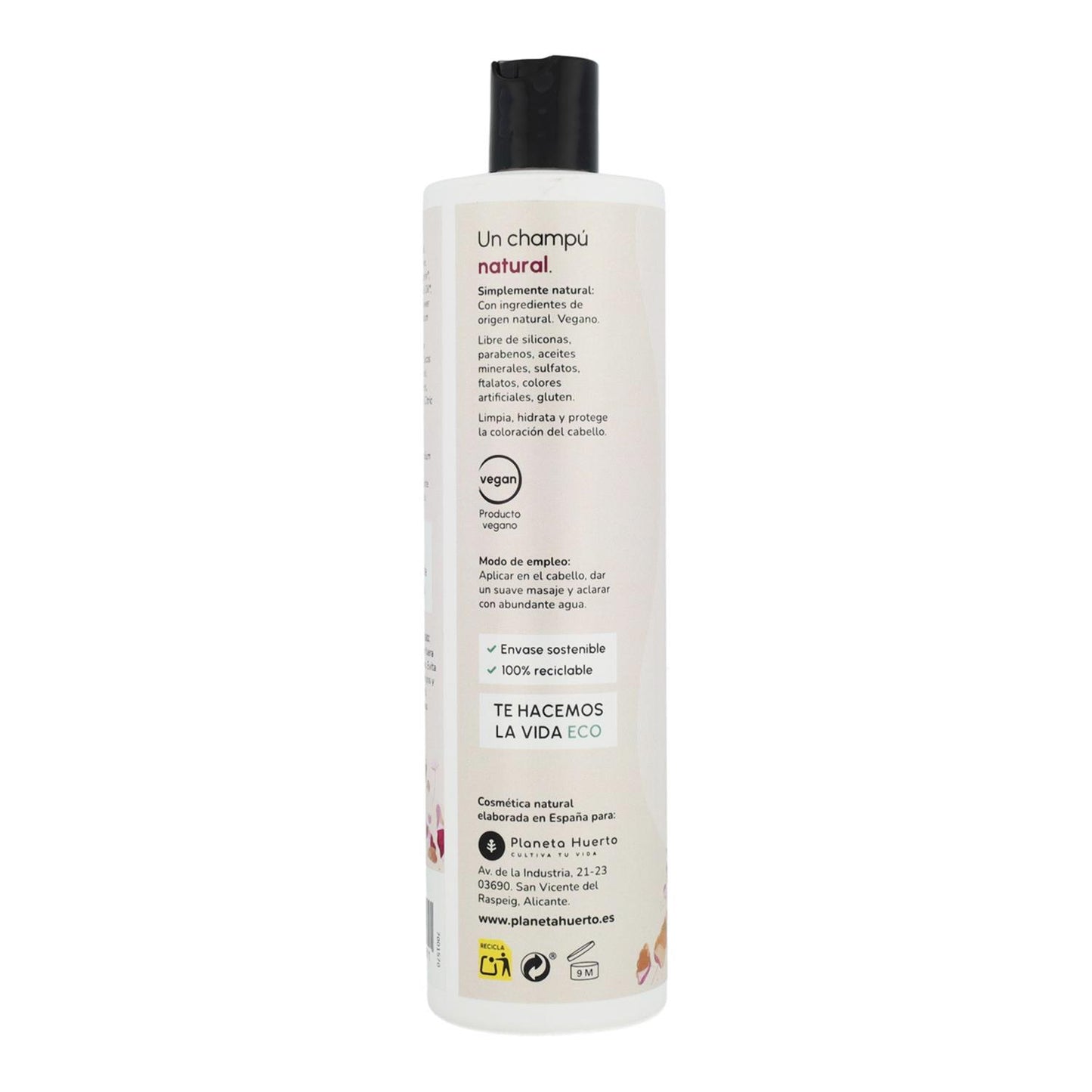 Szampon wzmacniający połysk z kwiatem hibiskusa i kokosem Planeta Huerto 500 ml
