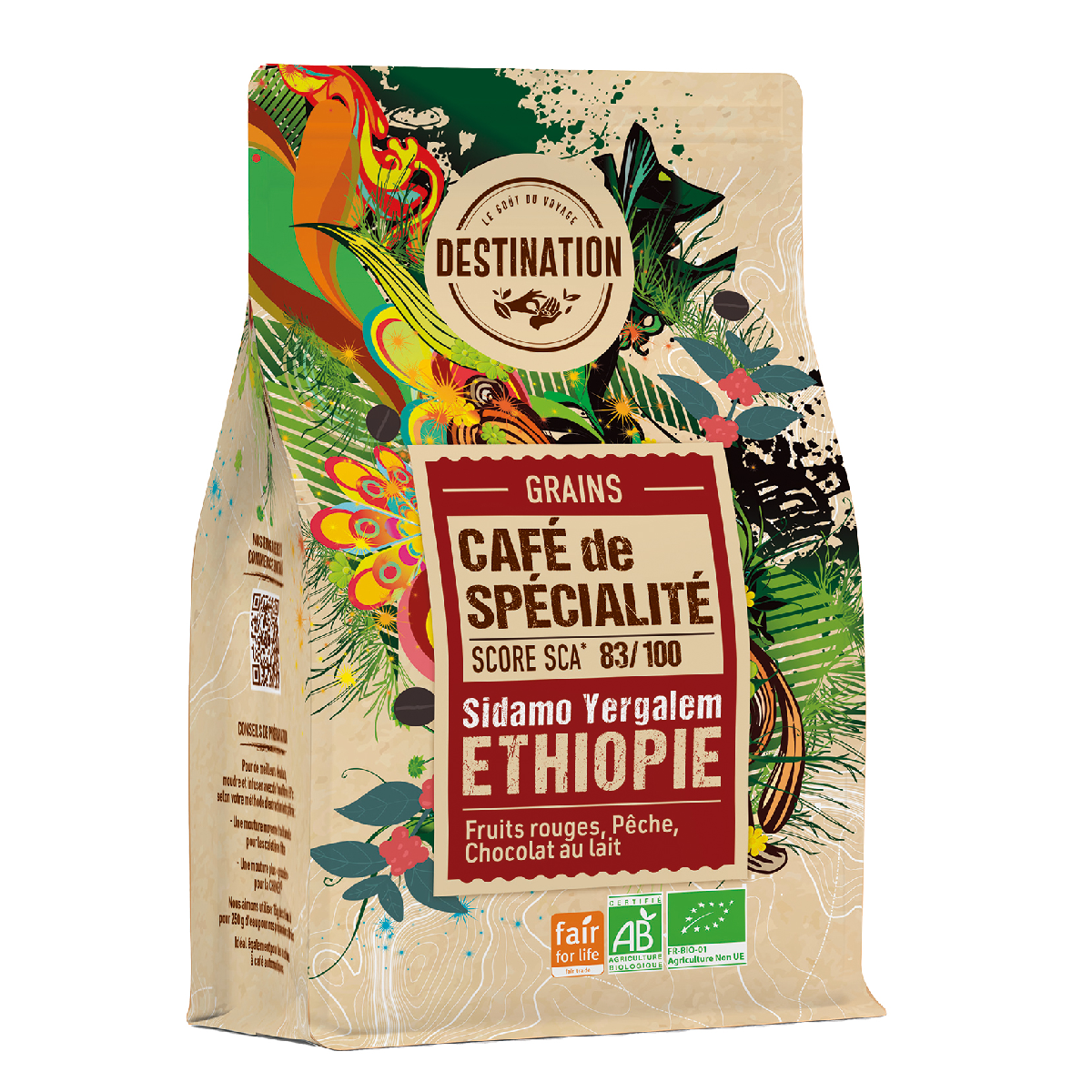 Café de Especialidad en Grano Etiopia BIO Destination 180 g