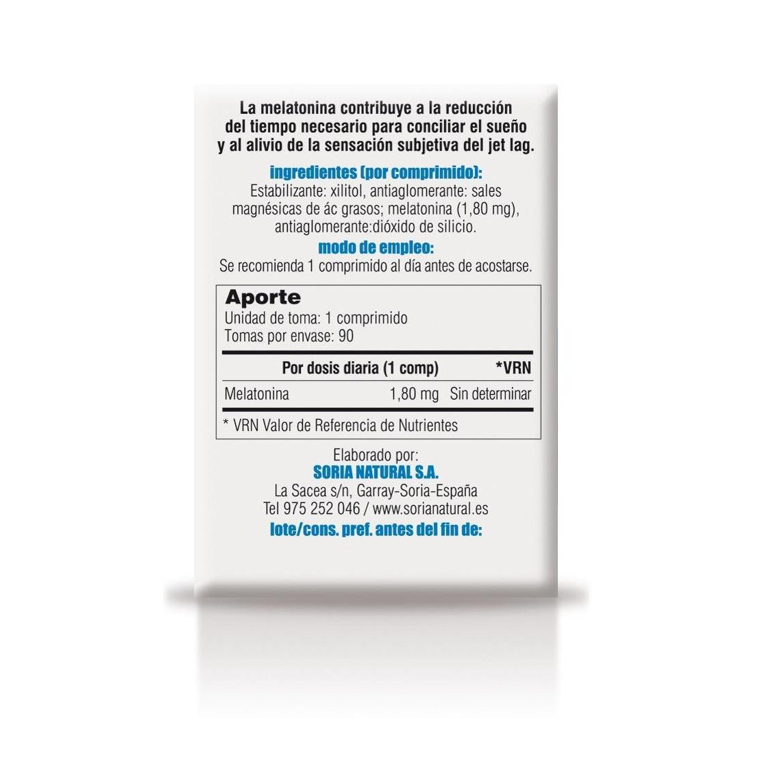 Melatonin Travel Vit&MIn 31 Soria natural 90 Tabletten