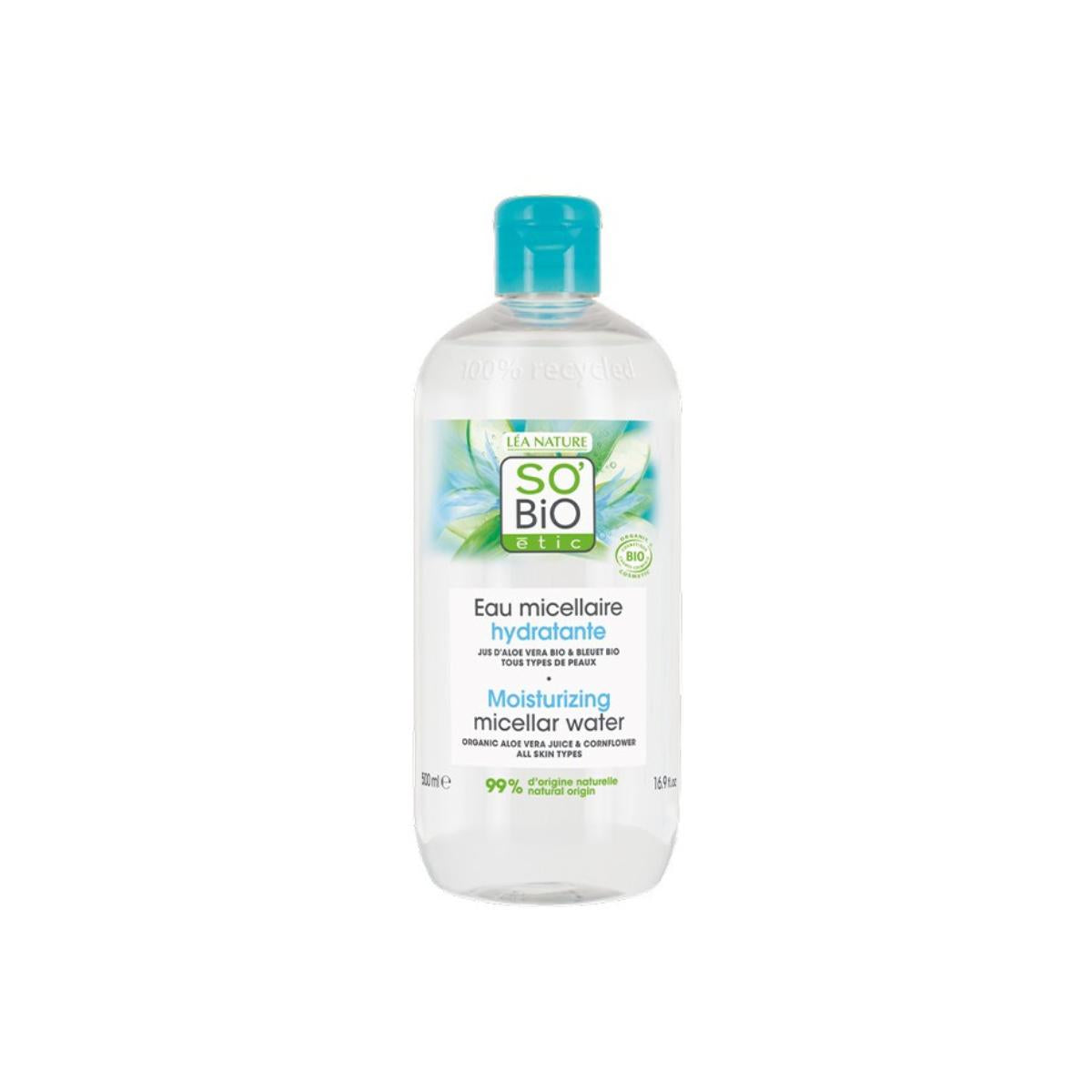 So'Bio étic Organic Aloe Vera Moisturising Micellar Water 500 ml