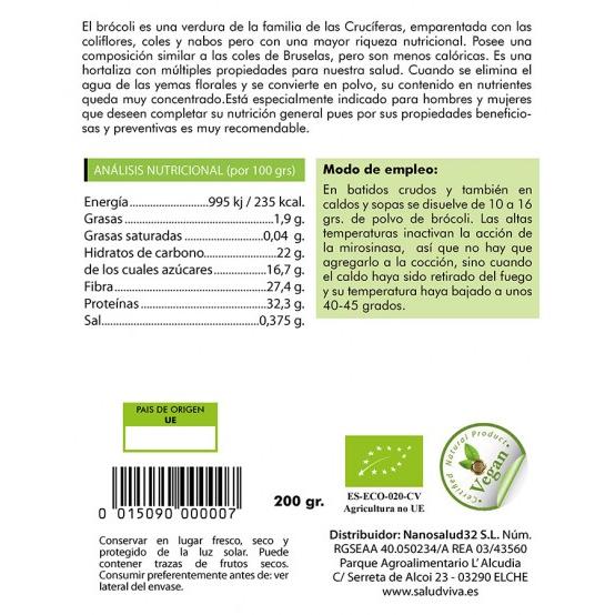 Broccolipulver 200 g, Salud Viva