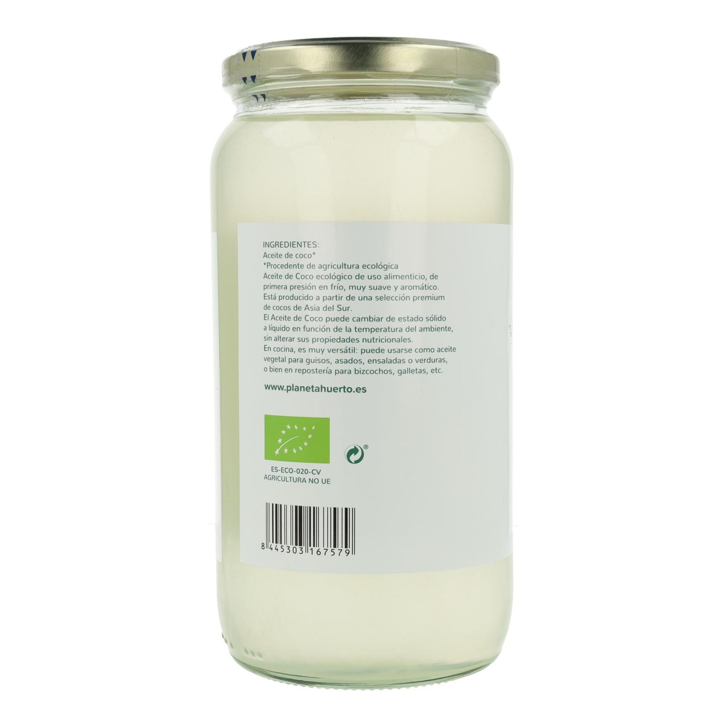 Natives Kokosnussöl ECO Planeta Huerto 1L