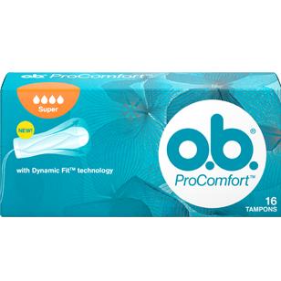 O.B. ProComfort Super Tampons 16 units