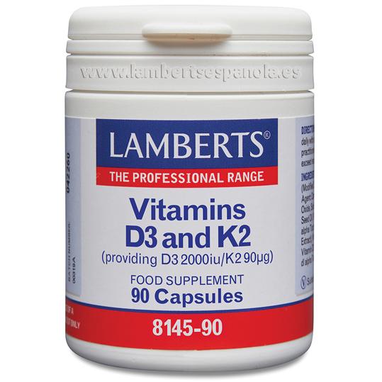 Vitamin D3 2000 IU and K2 90 µg, Lamberts