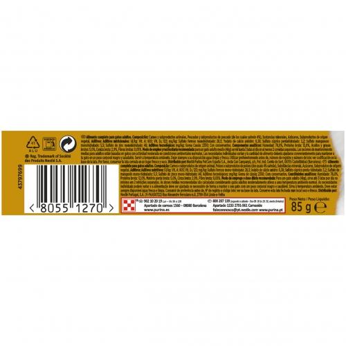 Lot de 24 barquettes GOURMET GOLD Comp Salmon Nourriture humide 85 g