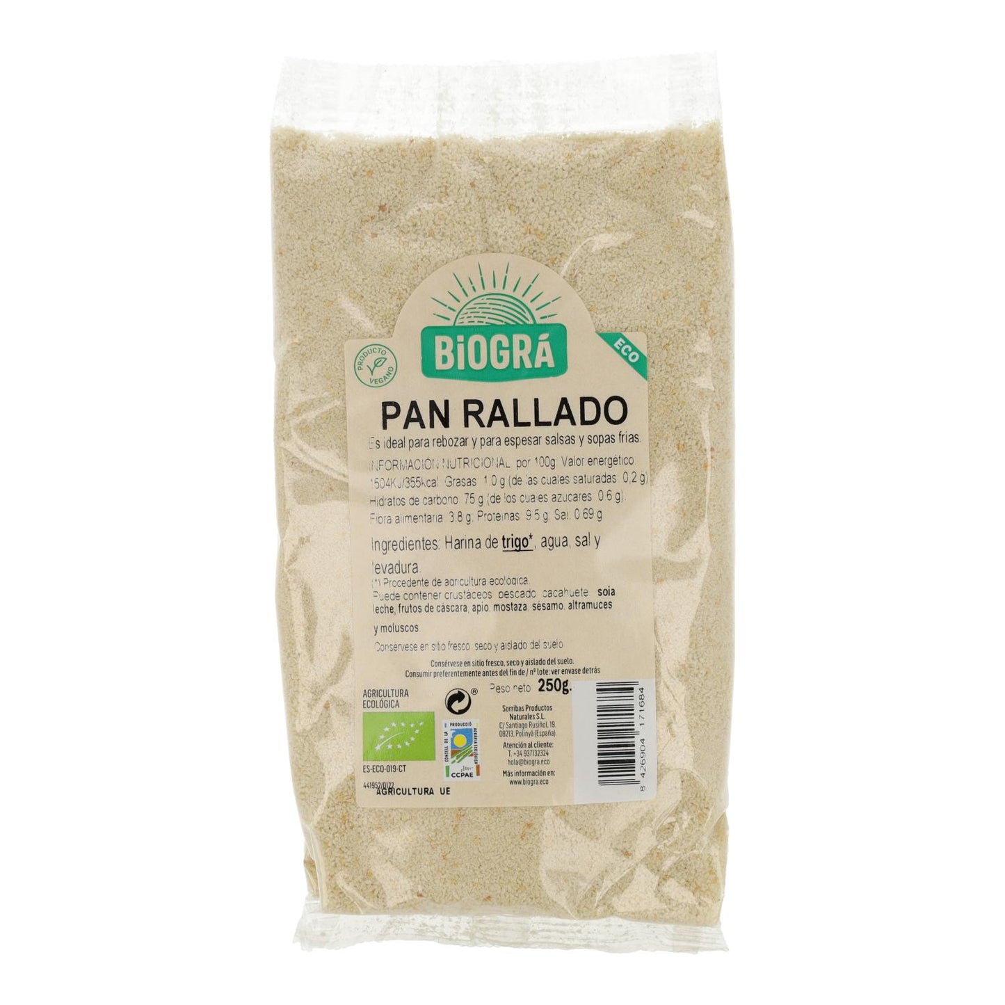 Paniermehl (zum Panieren) Biográ 250 g