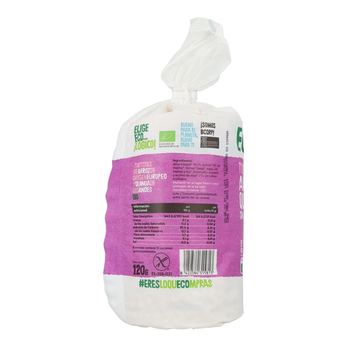 Cialde di riso e quinoa biologiche Ecocesta 120 g