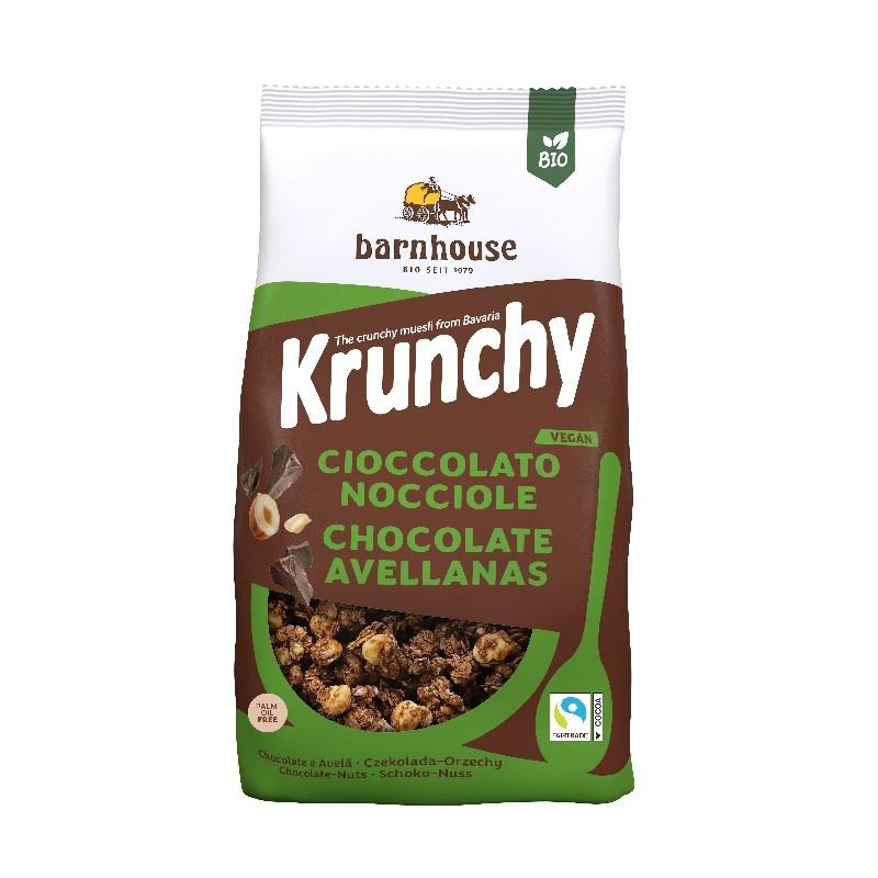 Muesli Krunchy al cioccolato e nocciole BIO Barnhouse, 375 g