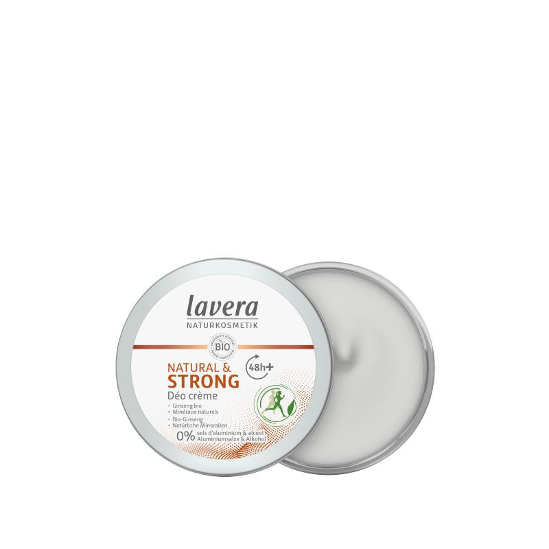 Déodorant crème 48h+ Strong & Natural Lavera 50 ml