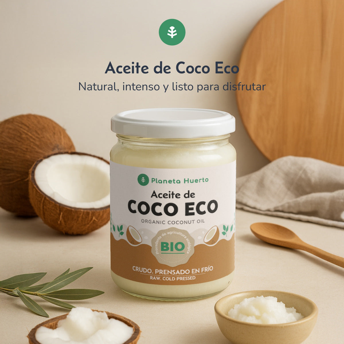 5er-Pack Bio-Kokosöl Planeta Huerto 430 ml