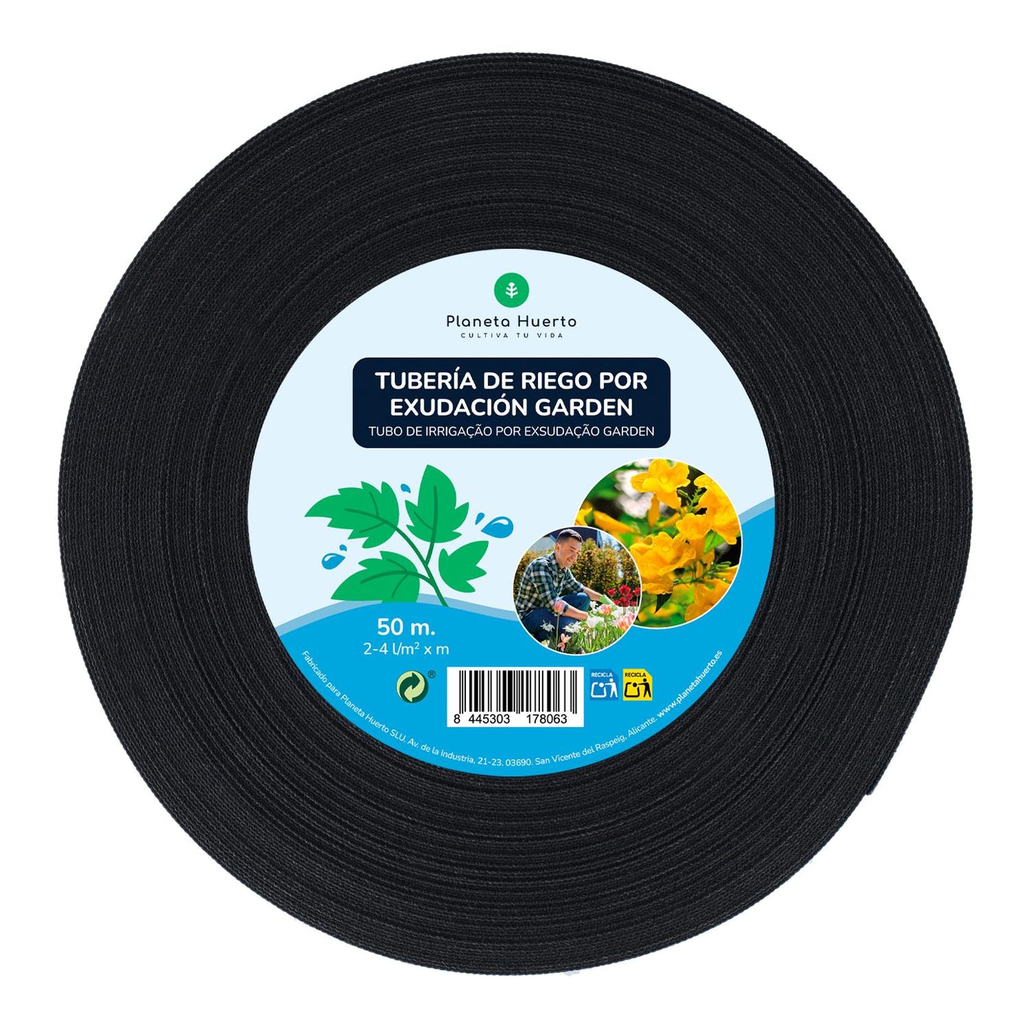 Rotolo di essudazione Planeta Huerto da giardino 50 m