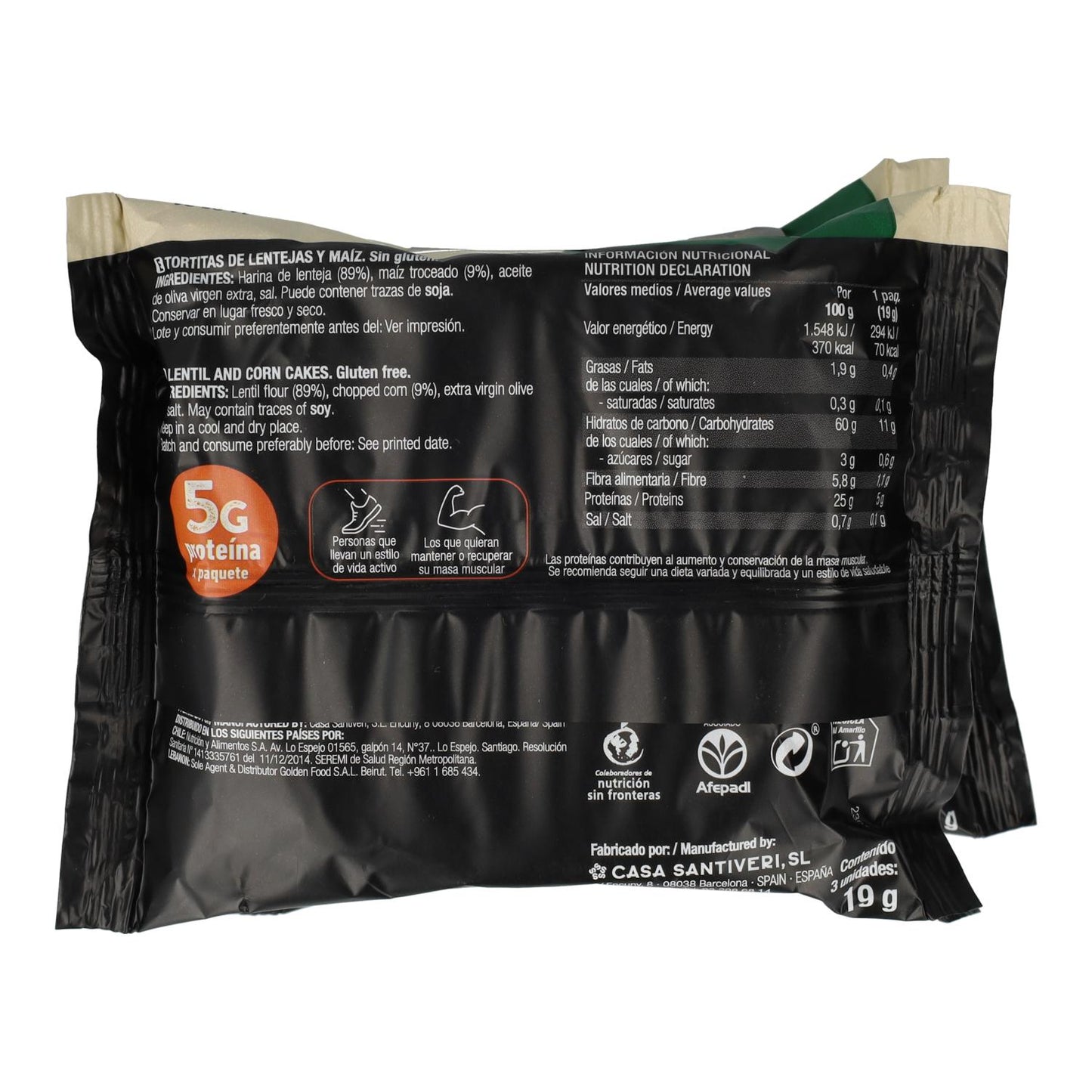 Glutenfreie Protein-Pfannkuchen Santiveri 3 Packungen à 57 g