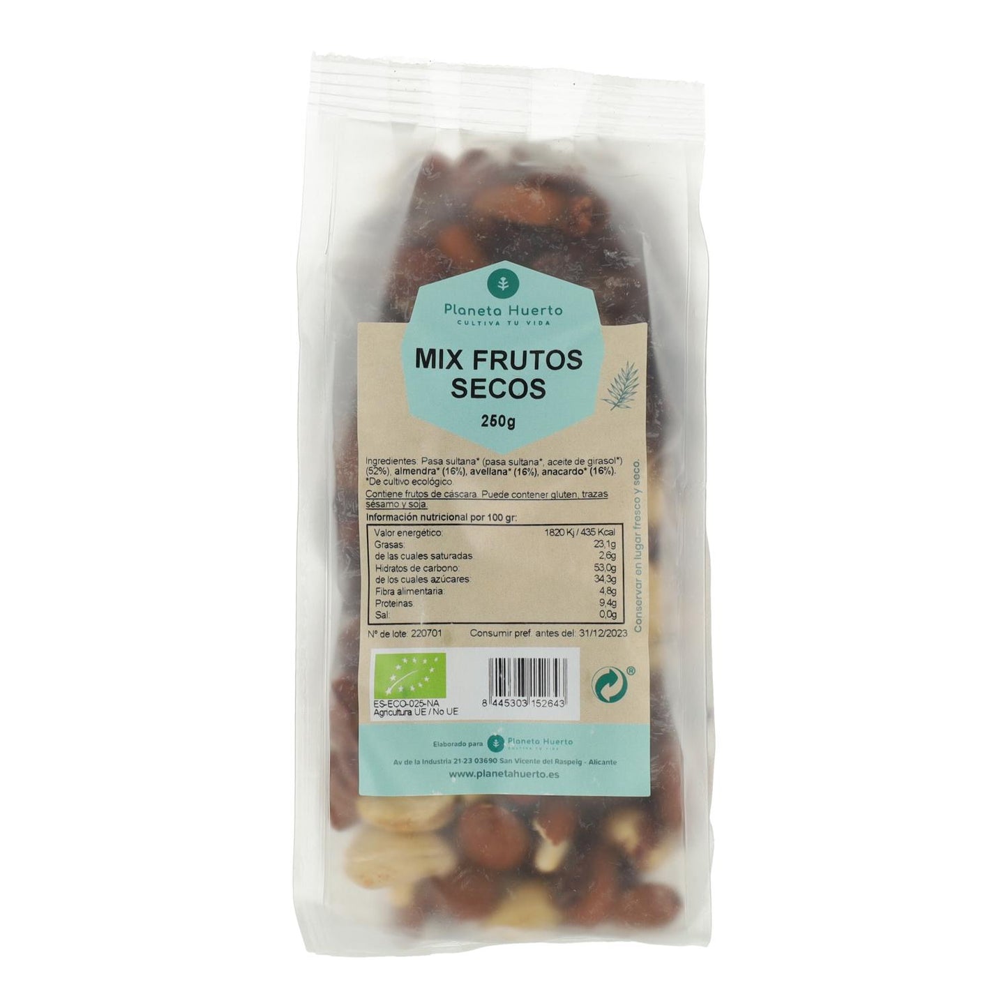 Trockenfrüchtemischung ECO Planeta Huerto 250 g