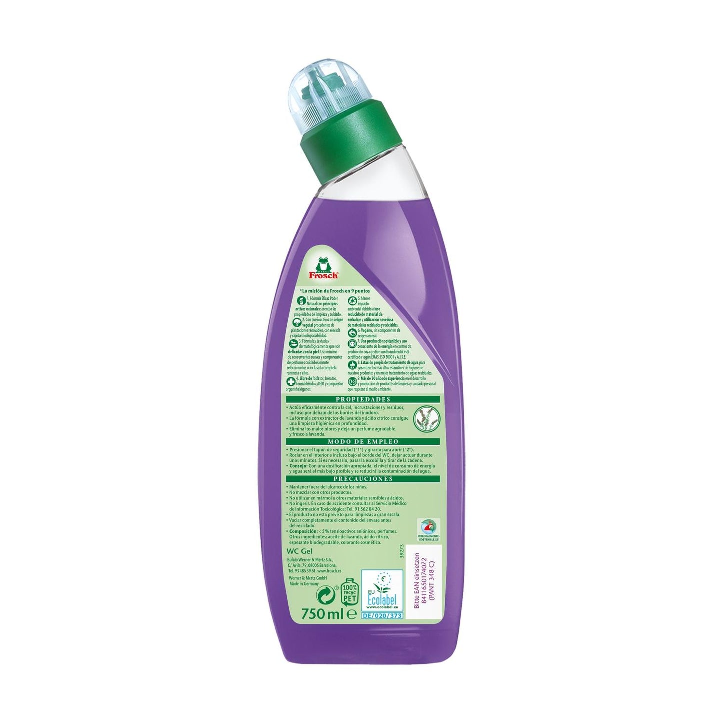 Gel nettoyant WC Lavande Eco Frosch Pack 2 unités x 750 ml