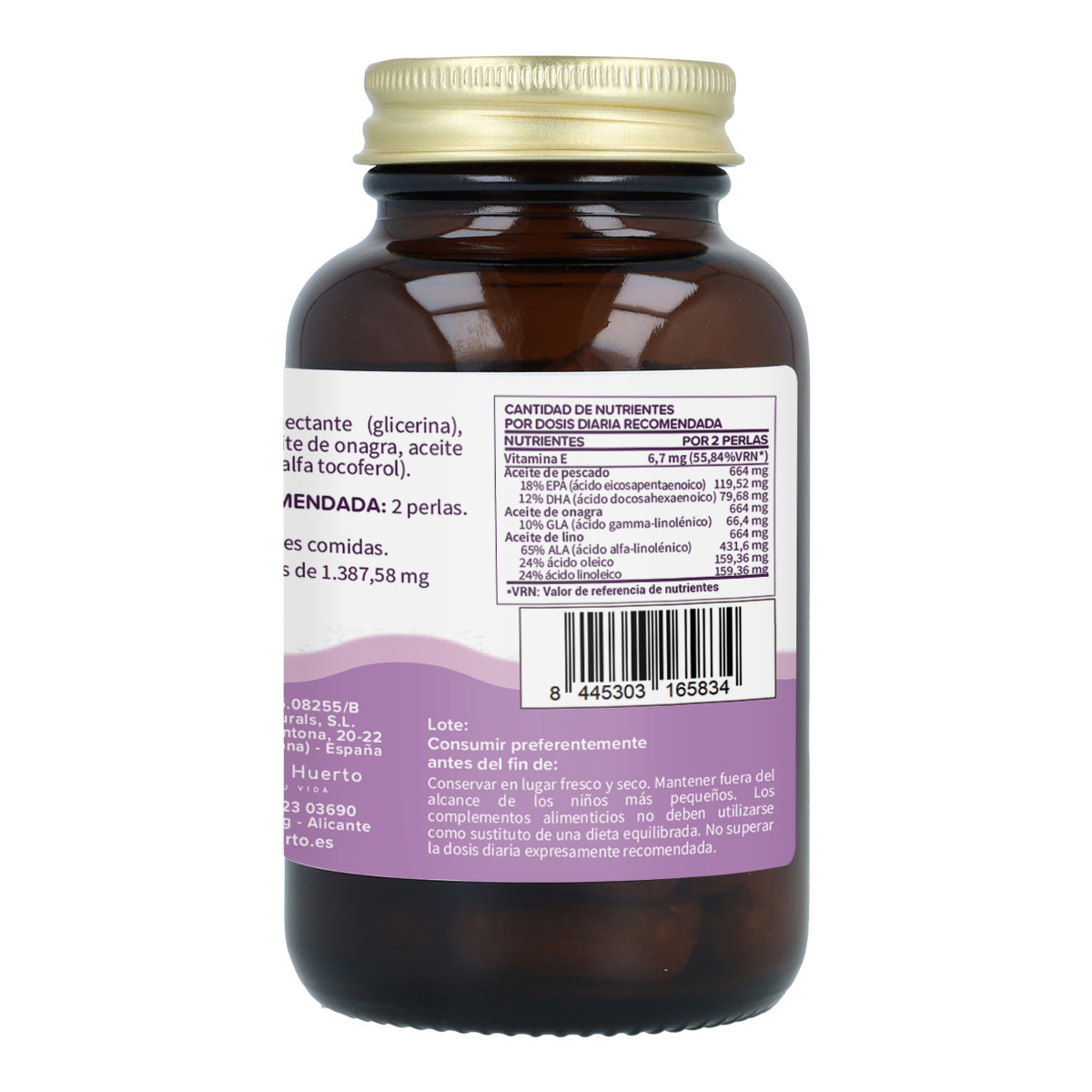 Oméga 3 6 9 1000 mg Planeta Huerto 50 perles