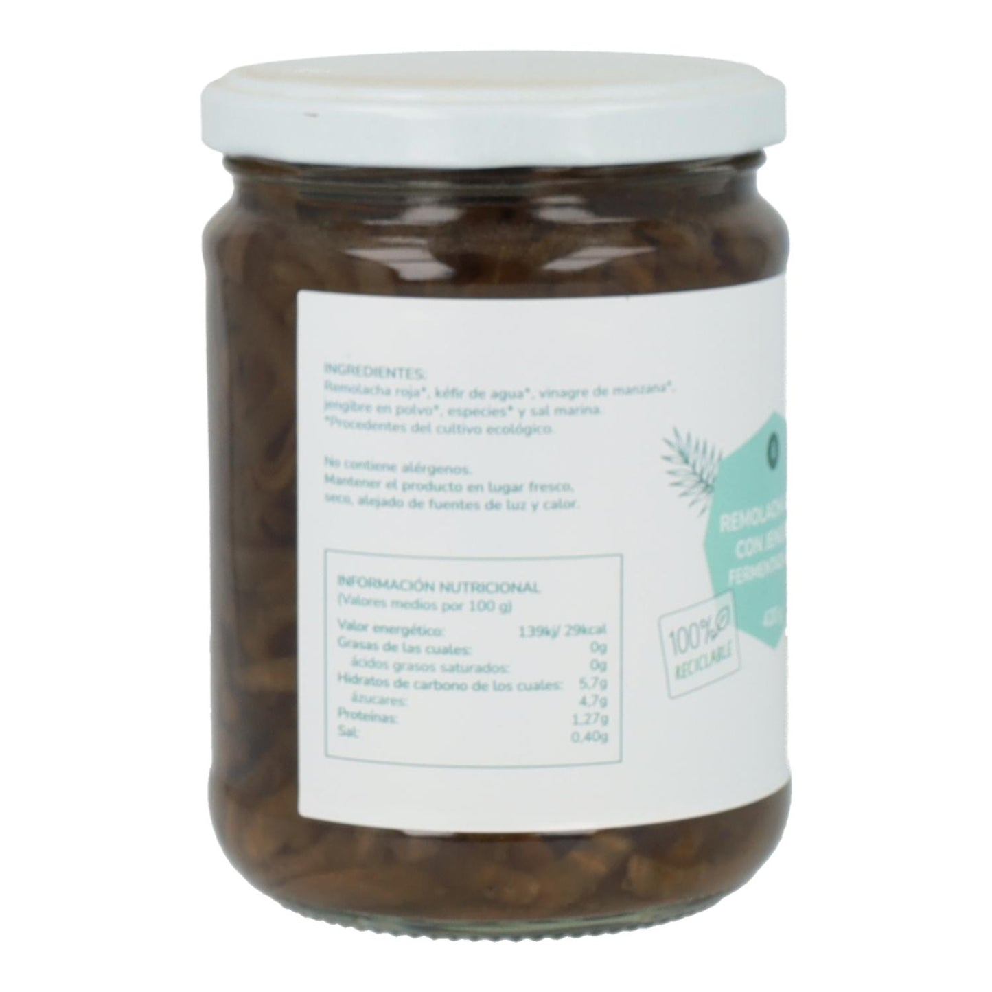 Fermented beetroot with ginger Eco Planeta Huerto 420 g