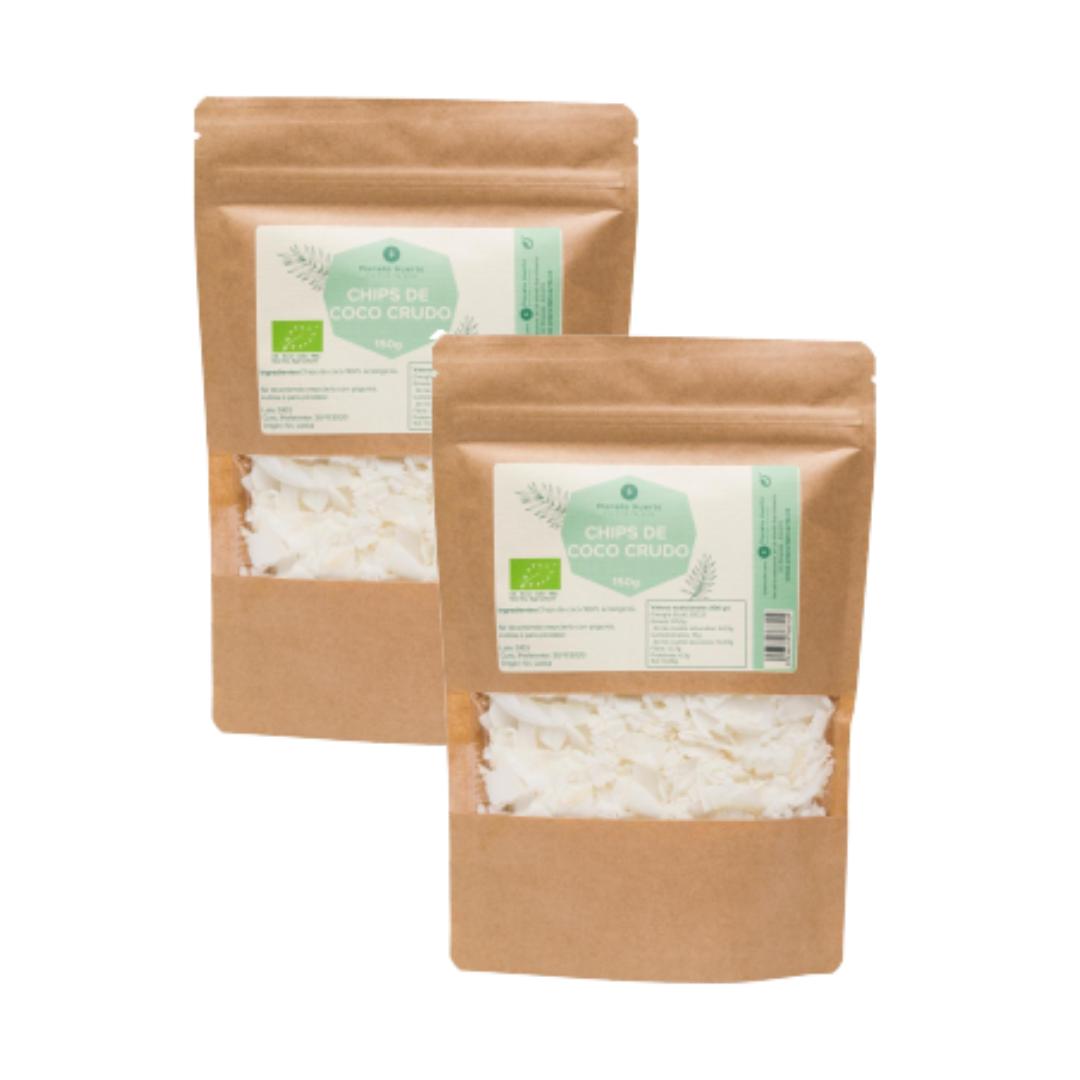 Opakowanie 2x Chipsy kokosowe bez cukru ECO Planeta Huerto 150 g