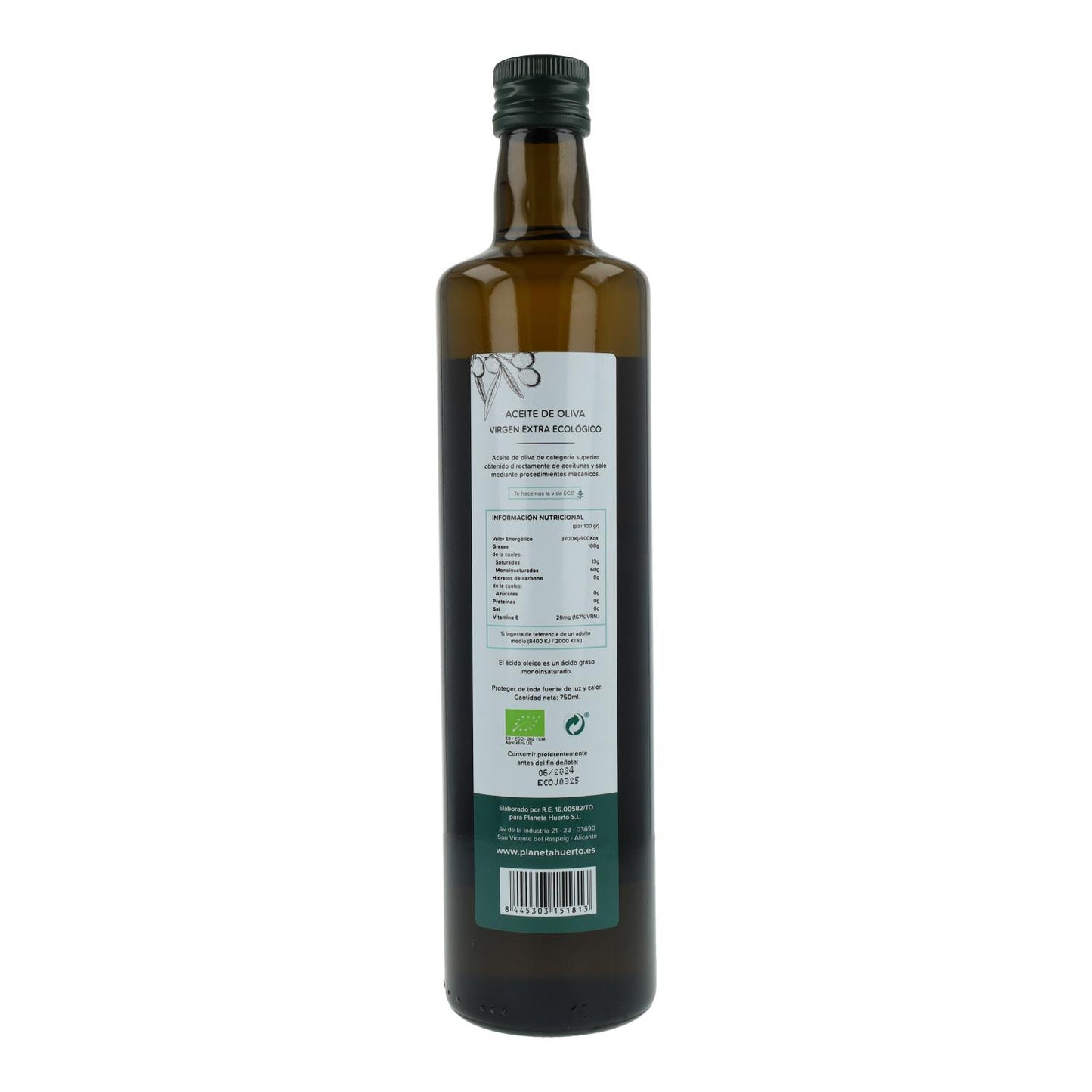 Natives Olivenöl Extra ECO Planeta Huerto 750 ml